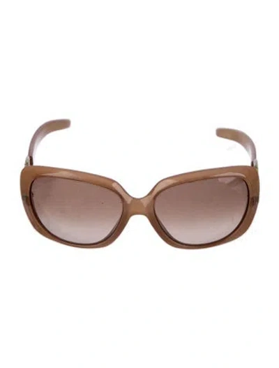 Pre-owned Pucci Oversize Tinted Sunglasses In Neutral