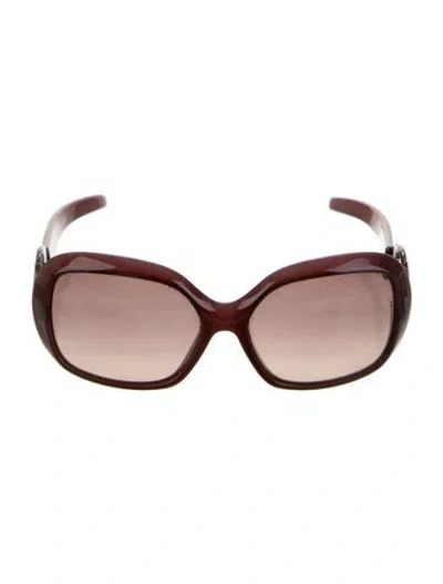 Pre-owned Pucci Oversize Tinted Sunglasses In Pink