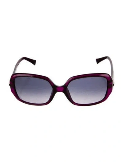 Pre-owned Pucci Oversize Tinted Sunglasses In Purple