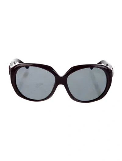 Pre-owned Pucci Oversize Tinted Sunglasses In Purple