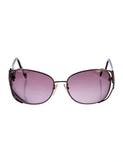 Pre-owned Pucci Oversize Tinted Sunglasses In Purple