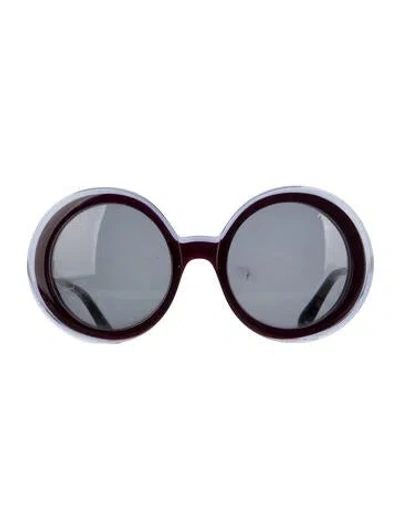 Pre-owned Pucci Oversize Tinted Sunglasses In Purple