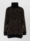 Pucci Embroidered Polyester Blend Oversize Sweater In Multi