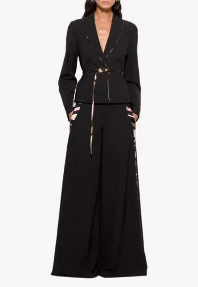 Pucci Palazzor Printed Stripe Trousers