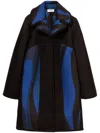 Pucci Panelled Coat In Black