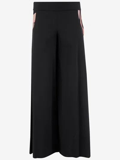 Pucci Pantaloni A Palazzo In Misto Lana