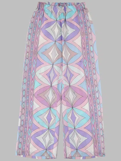 Pucci Pantaloni Tessuto In Multi