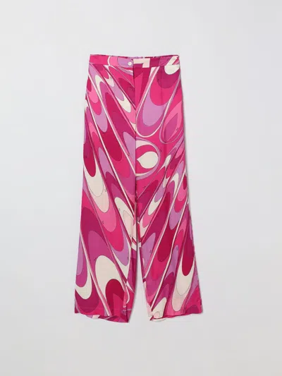 Pucci Pants  Kids Color Violet In Pink