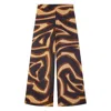 Pucci Abstract-pattern Print Silk Trousers In Multi