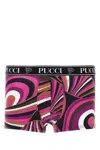 Pucci Multicolor Stretch Cotton Boxer Set In Multicoloured
