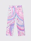 Pucci Girls Cotton Fontane Print Trousers
