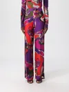 Pucci Printed Trousers With Elastic Waistband And Pockets In Multi