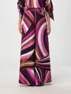 Pucci Iride Printed Silk Twill Palazzo Pants In Pink