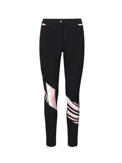 Pucci Pants With Iride Inserts In Black