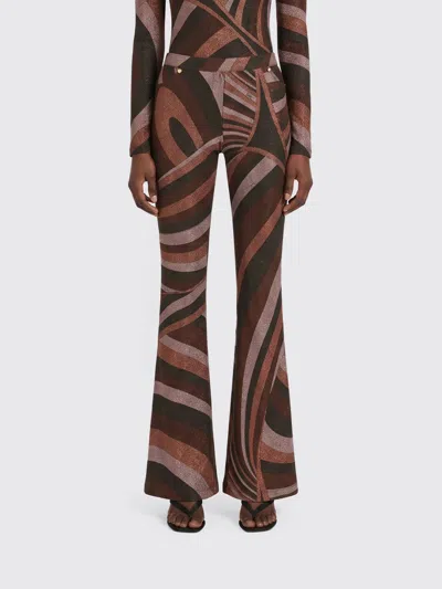 Pucci Pants Woman Color Burgundy