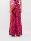 Pucci Printed Silk-twill Wide-leg Pants In Multi