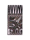 Pucci Patchwork Silk Twill Scarf In Brown
