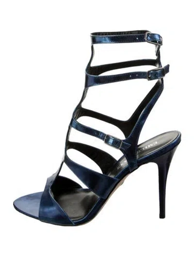 Pre-owned Pucci Patent Leather Gladiator Sandals In Multi