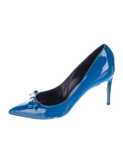 Pre-owned Pucci Patent Leather Pumps In Blue