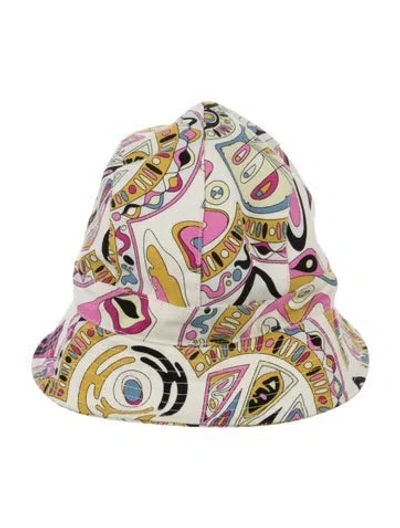 Pre-owned Pucci Pattern Print Bucket Hat In Neutrals