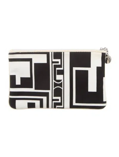 Pre-owned Pucci Pattern Printed Cosmetic Bag In Black