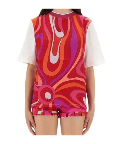 Pucci Pattern-printed Crewneck T-shirt In Multi