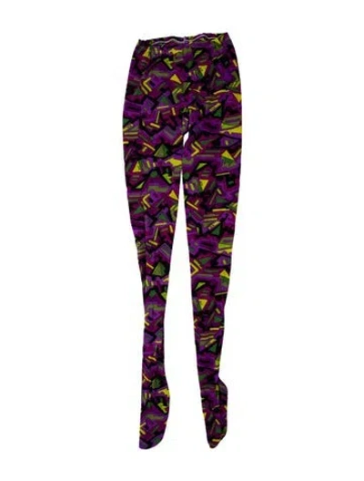 Pre-owned Pucci Pattern Printed Leggings In Black
