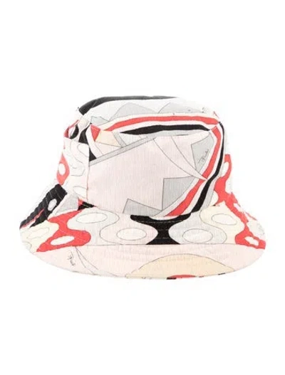 Pre-owned Pucci Patterned Bucket Hat In Pink