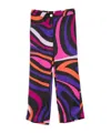 Pucci Patterned Casual Trousers In Multi
