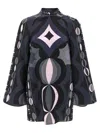 Pucci Patterned Dress Dresses Multicolor In Blue