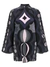 Pucci Patterned Dress Dresses Multicolor In Blue