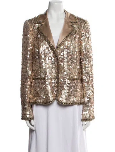 Pre-owned Pucci Patterned Evening Jacket In Brown