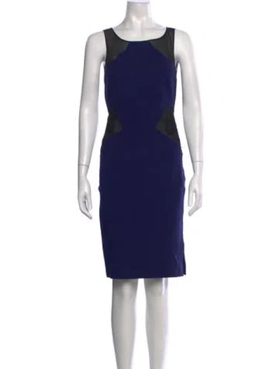 Pre-owned Pucci Patterned Knee-length Dress In Blue