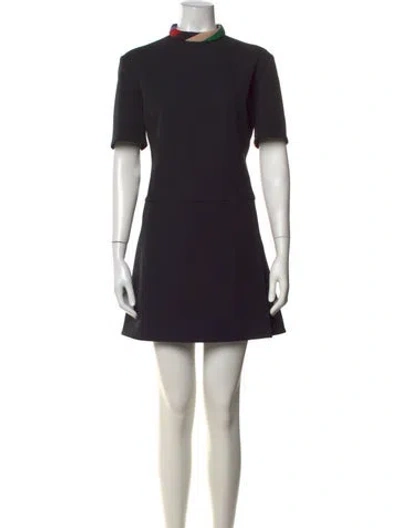 Pre-owned Pucci Patterned Mini Dress In Black