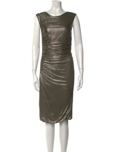 Pre-owned Pucci Patterned Mini Dress In Gray