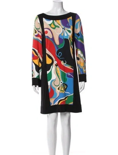 Pre-owned Pucci Patterned Mini Dress W/ Tags In Multicolor