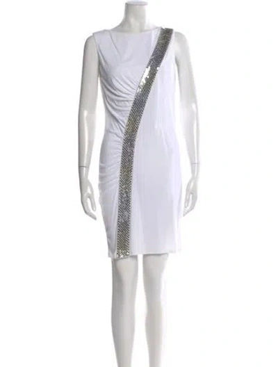 Pre-owned Pucci Patterned Mini Dress W/ Tags In White
