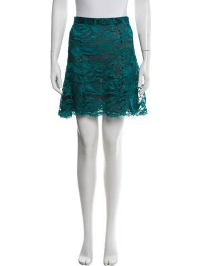 Pre-owned Pucci Patterned Mini Skirt In Blue