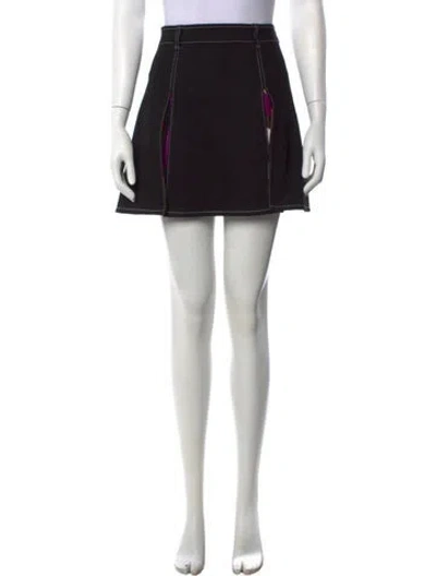 Pre-owned Pucci Patterned Mini Skirt In Brown