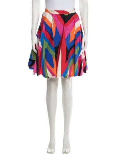 Pre-owned Pucci Patterned Mini Skirt In Neutral