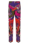 Pucci Printed Trousers With Elastic Waistband And Pockets In Multi