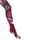 Pucci Patterned Printed Tights Socks Multicolor In Multi