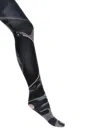 Pucci Patterned Printed Tights Socks Multicolor In Blue