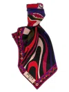 Pucci Patterned Scarf Scarves And Foulards Multicolor In Multi
