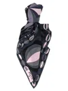 Pucci Patterned Scarf Scarves And Foulards Multicolor In Black