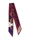 Pucci Square Silk Twill Scarf With Bold Patterns In Multi