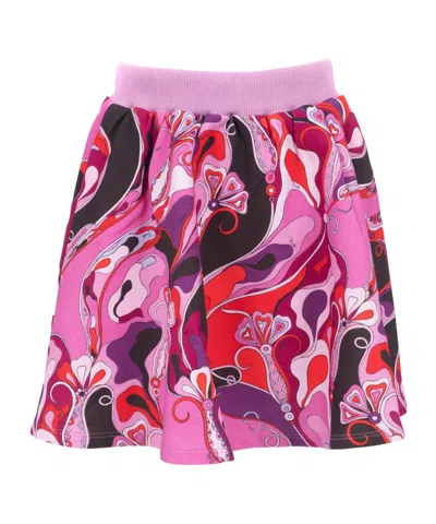 Pucci Patterned Skirt In Pink