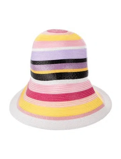 Pre-owned Pucci Patterned Sun Hat In Pink
