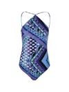 Pucci Patterned Swimsuit In Multi