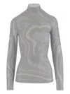 Pucci Patterned Top In Gray